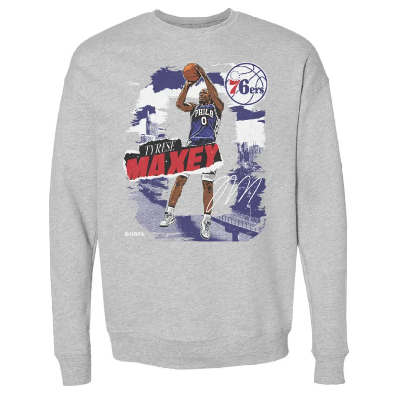 Tyrese Maxey Philadelphia 76ers Rough WHT sold by 500 Level