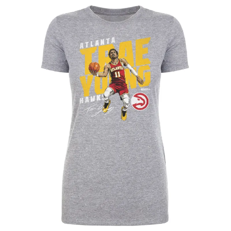 Trae Young Atlanta Hawks Slant WHT sold by 500 Level