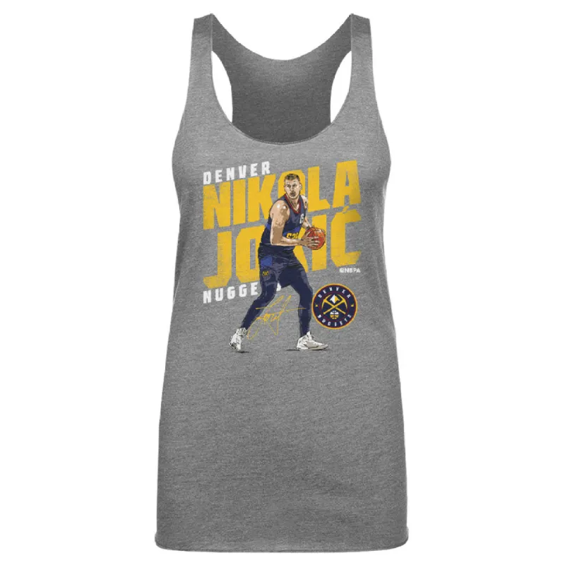 Nikola Jokic Denver Nuggets Slant WHT sold by 500 Level