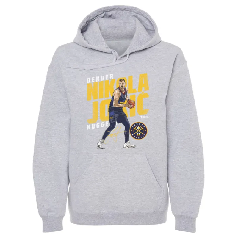 Nikola Jokic Denver Nuggets Slant WHT sold by 500 Level