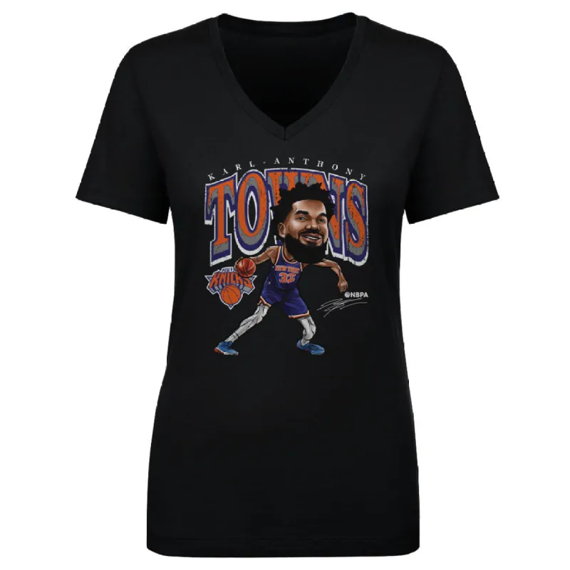 Karl-Anthony Towns New York Knicks Cartoon WHT sold by 500 Level