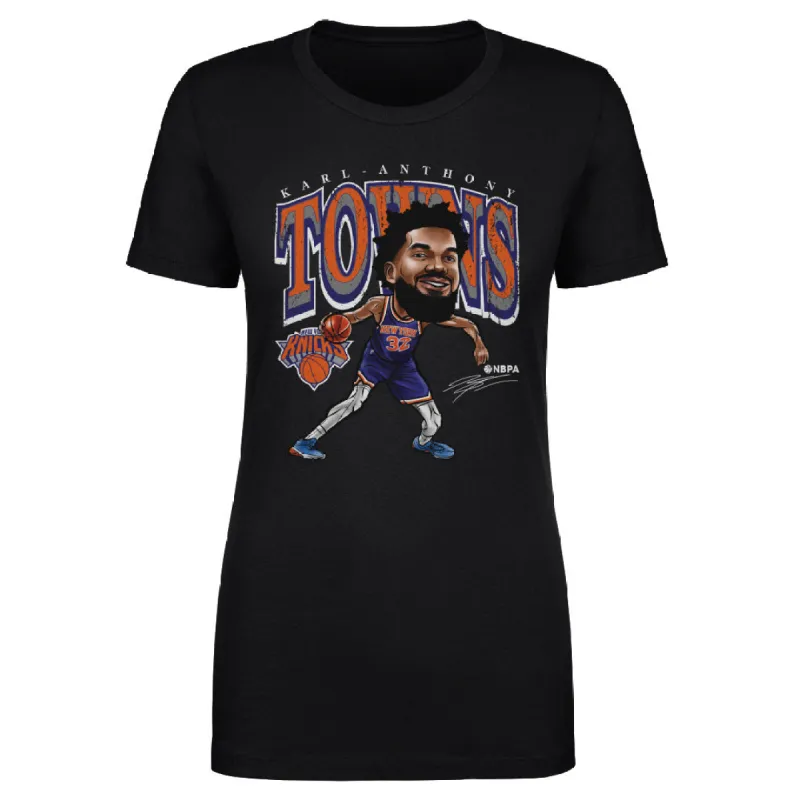 Karl-Anthony Towns New York Knicks Cartoon WHT sold by 500 Level