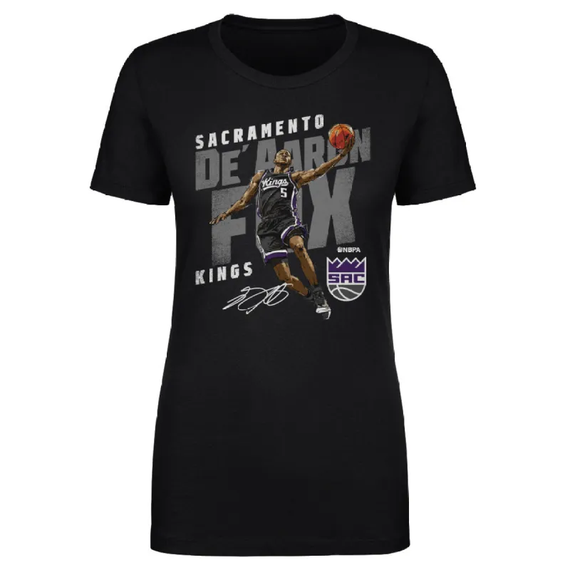 De'Aaron Fox Sacramento Kings Slant WHT sold by 500 Level