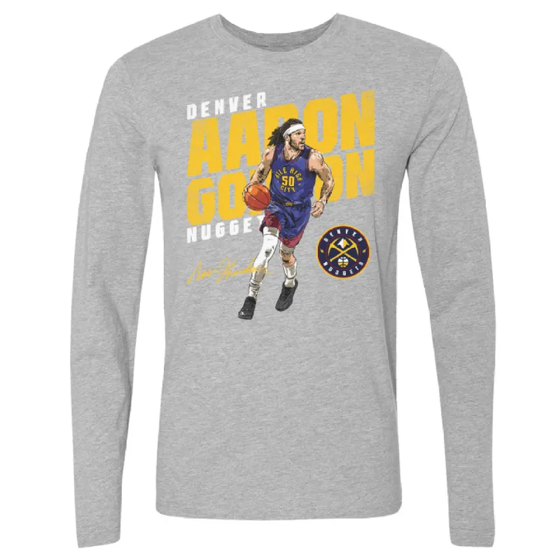 Aaron Gordon Denver Nuggets Slant WHT sold by 500 Level