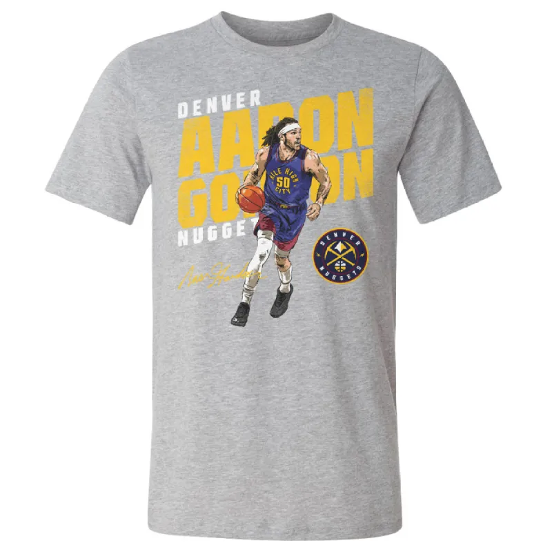 Aaron Gordon Denver Nuggets Slant WHT sold by 500 Level