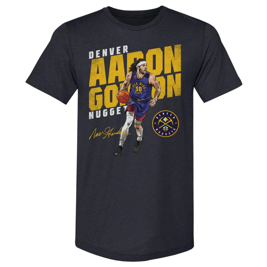 Aaron Gordon Denver Nuggets Slant WHT sold by 500 Level