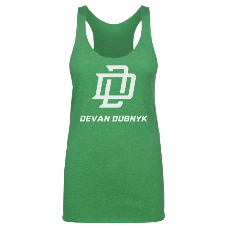 Devan Dubnyk Minnesota Logo WHT sold by 500 Level