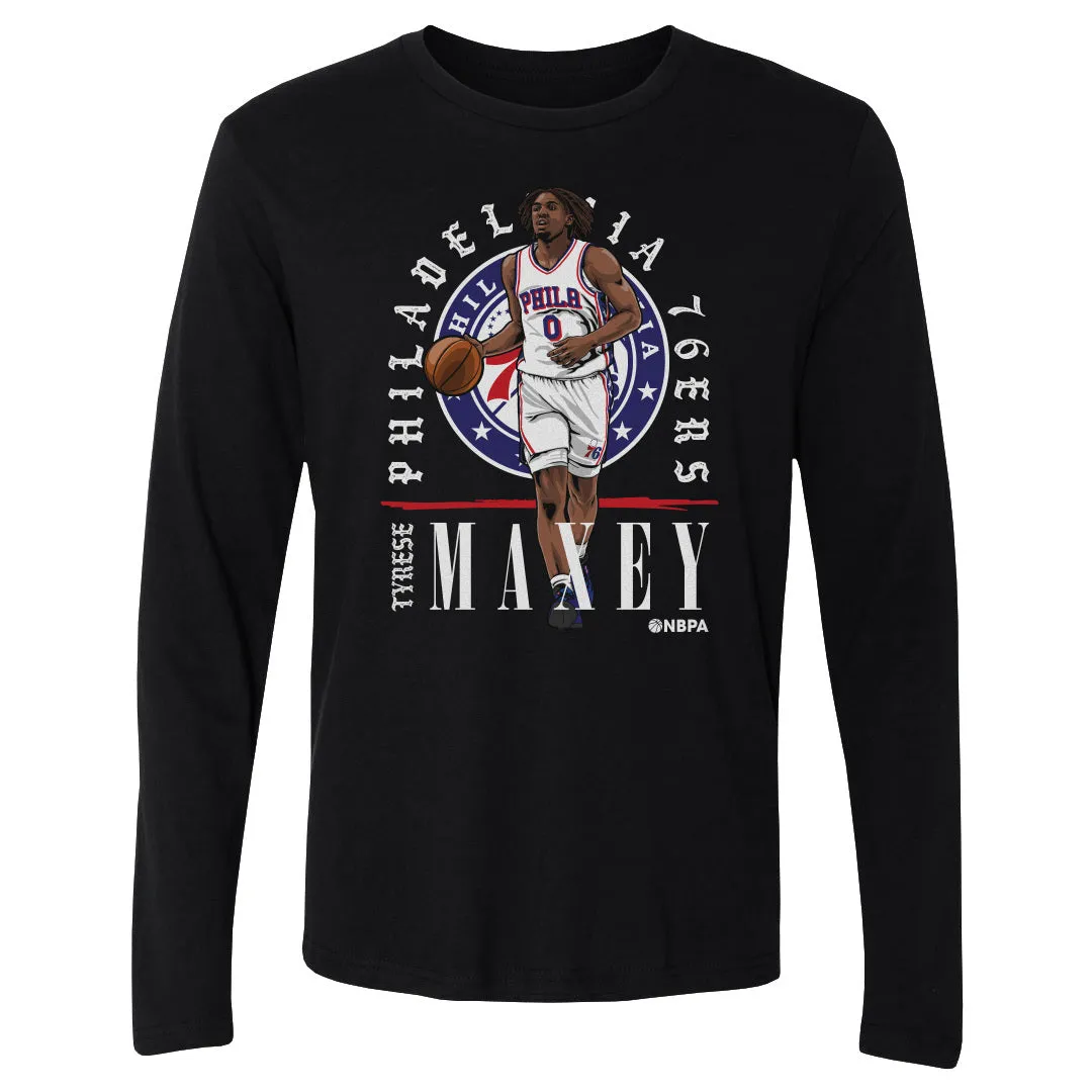 Tyrese Maxey Philadelphia 76ers Shield WHT sold by 500 Level product image thumbnail 2