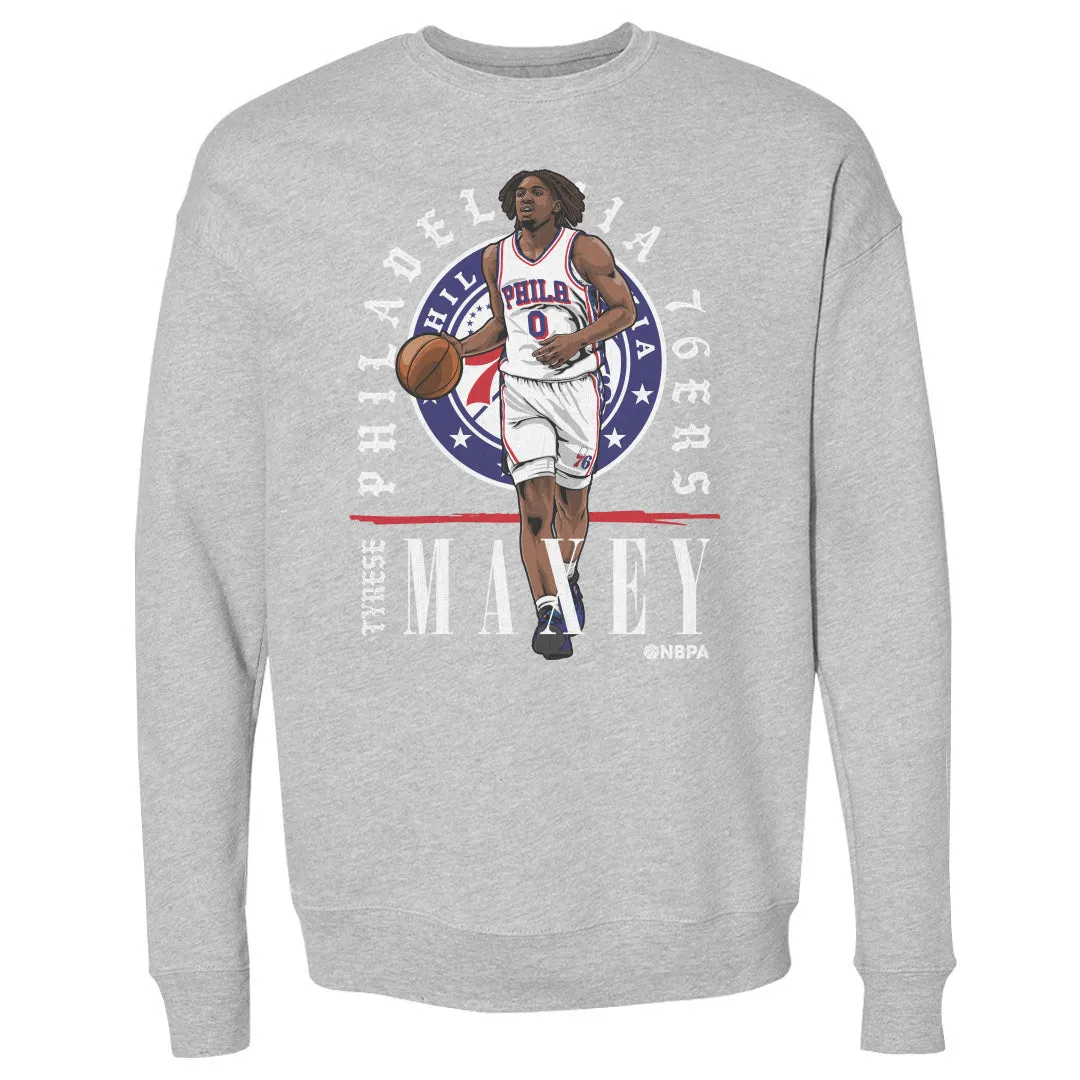 Tyrese Maxey Philadelphia 76ers Shield WHT sold by 500 Level product image thumbnail 2