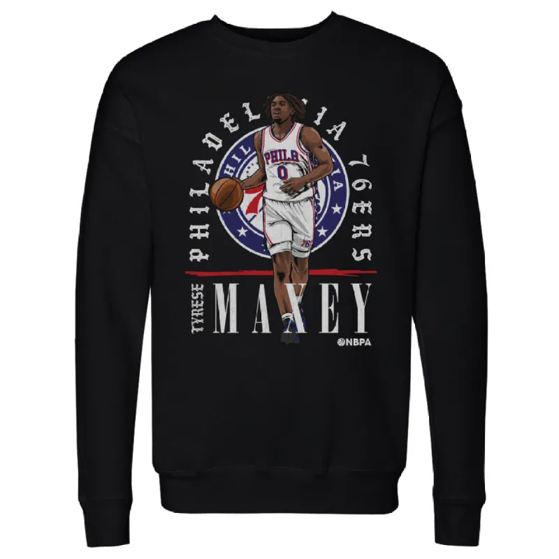 Tyrese Maxey Philadelphia 76ers Shield WHT sold by 500 Level