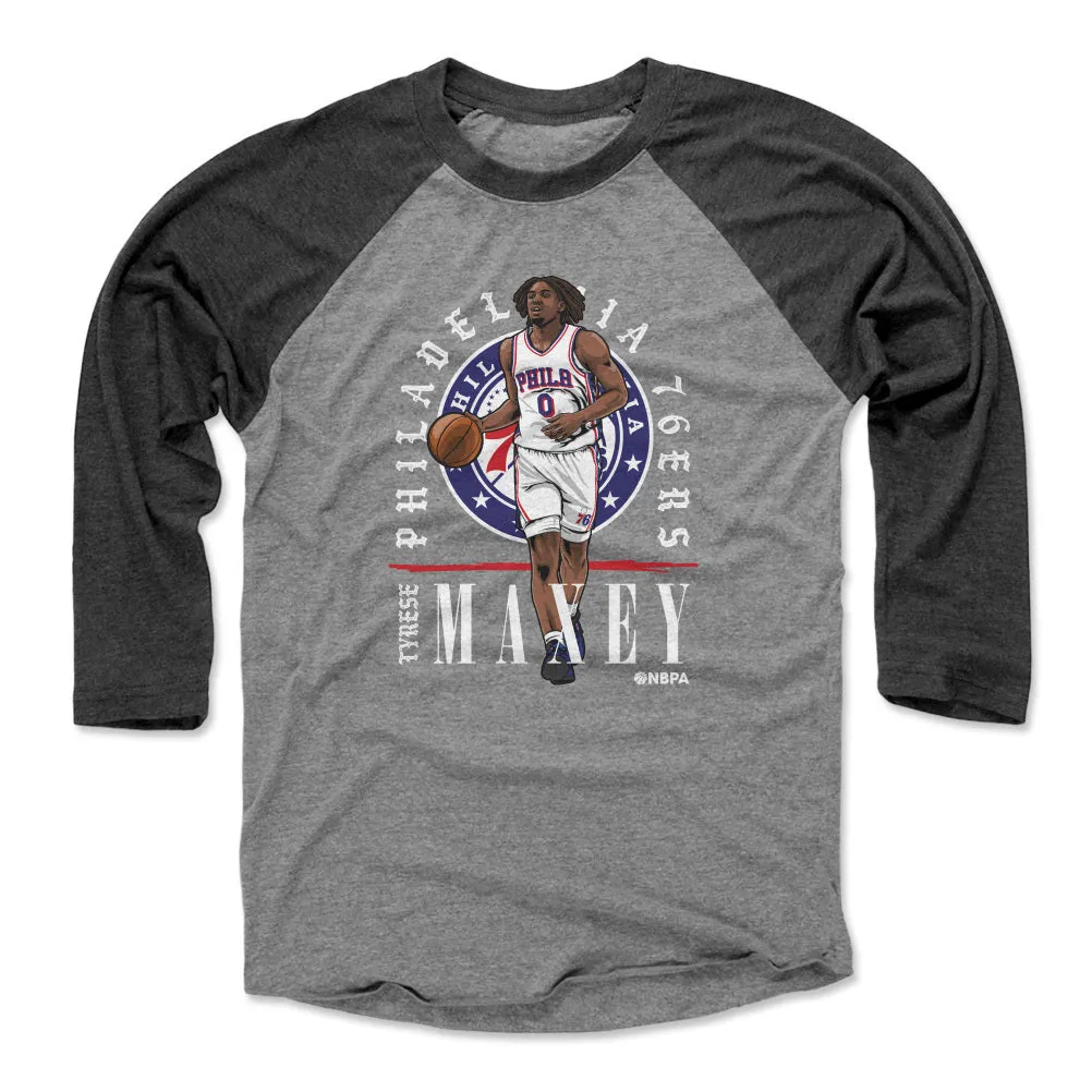 Tyrese Maxey Philadelphia 76ers Shield WHT sold by 500 Level product image thumbnail 2