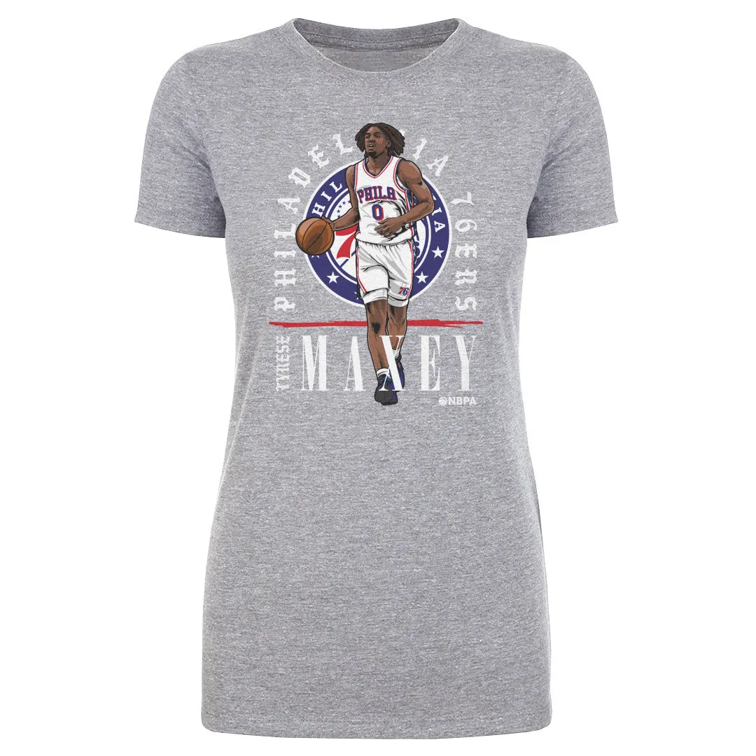 Tyrese Maxey Philadelphia 76ers Shield WHT sold by 500 Level product image thumbnail 3
