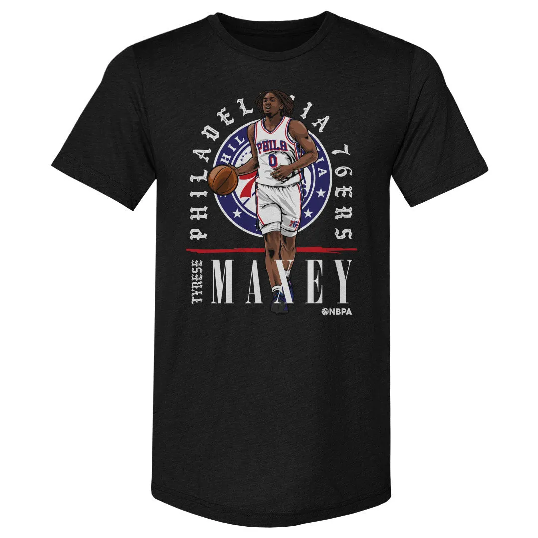 Tyrese Maxey Philadelphia 76ers Shield WHT sold by 500 Level product image thumbnail 3