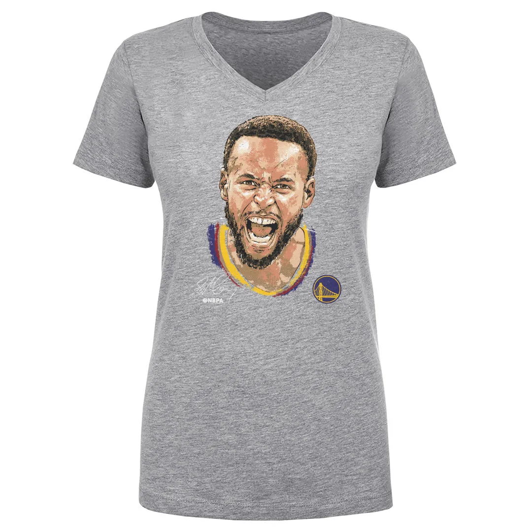 Steph Curry Golden State Warriors Scream WHT sold by 500 Level