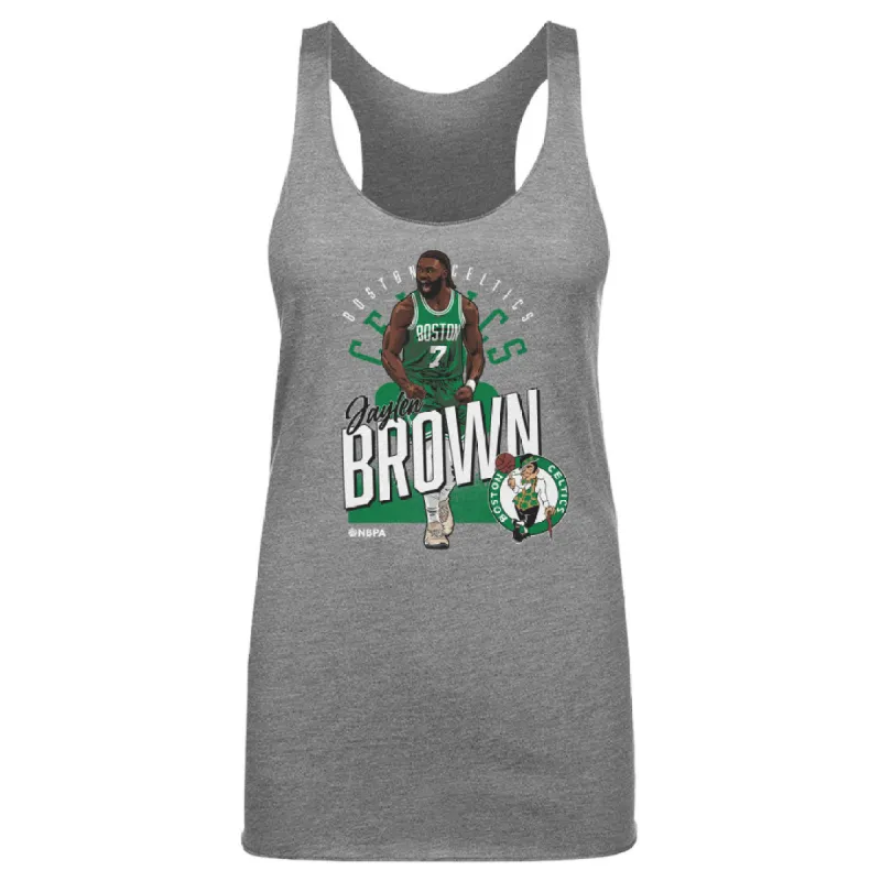 Jaylen Brown Boston Celtics Shield WHT sold by 500 Level