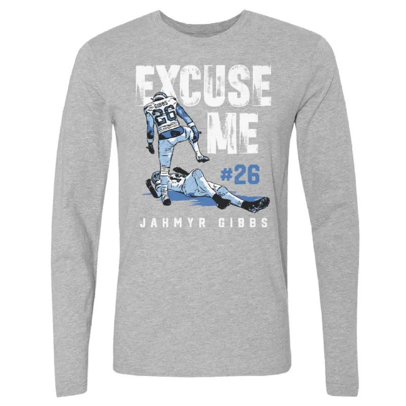 Jahmyr Gibbs Detroit Excuse Me WHT sold by 500 Level