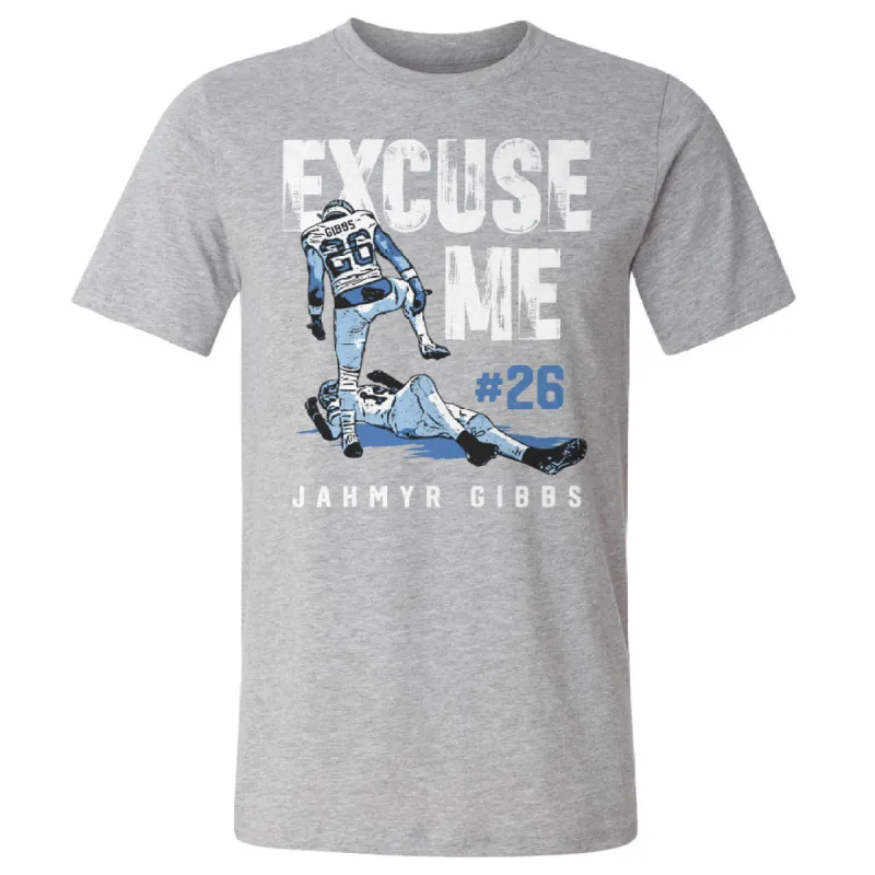 Jahmyr Gibbs Detroit Excuse Me WHT sold by 500 Level