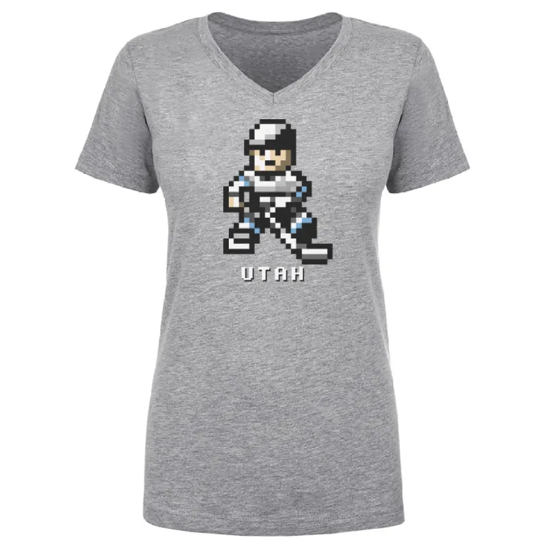 Utah Hockey 8 bit WHT sold by 500 Level