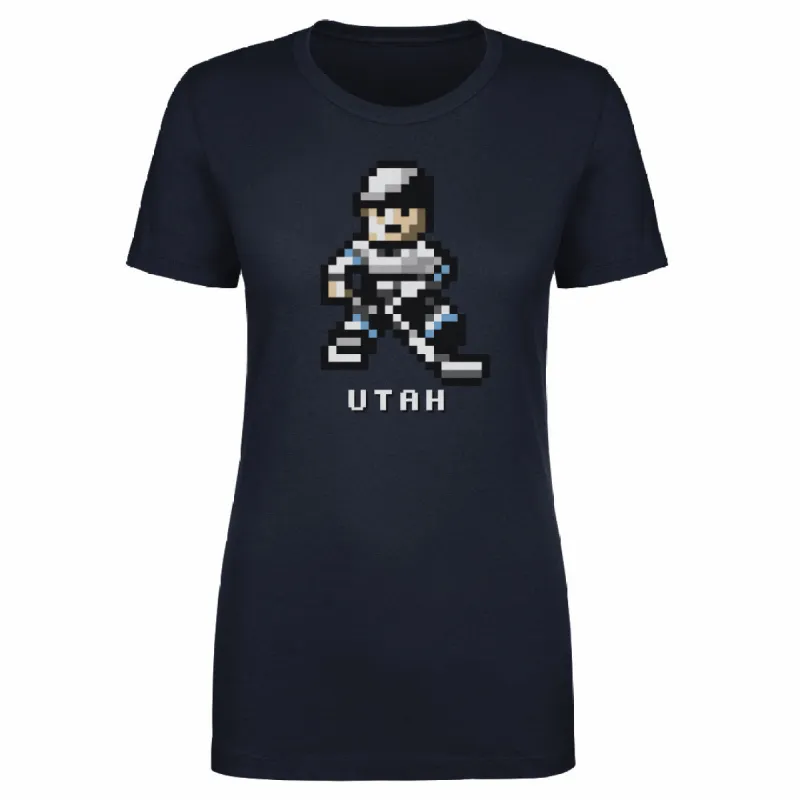 Utah Hockey 8 bit WHT sold by 500 Level