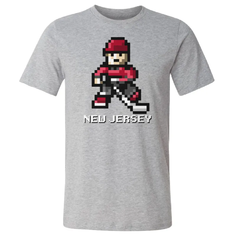 New Jersey Hockey 8-bit WHT sold by 500 Level