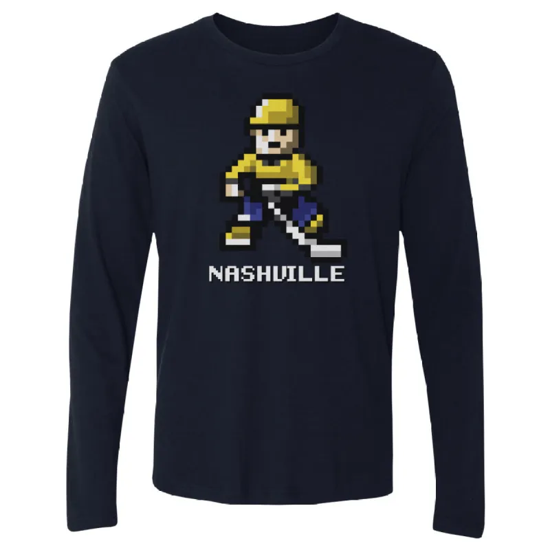 Nashville Hockey 8-bit WHT sold by 500 Level