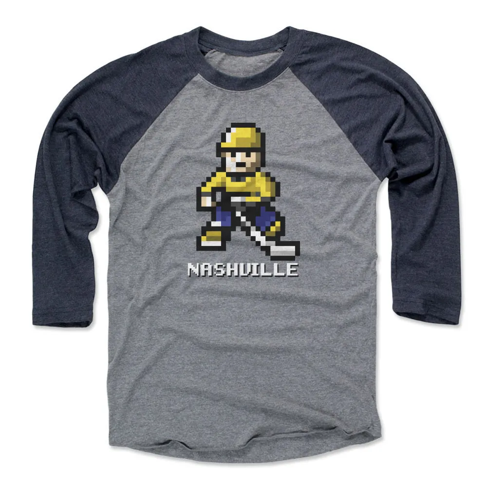 Nashville Hockey 8-bit WHT sold by 500 Level