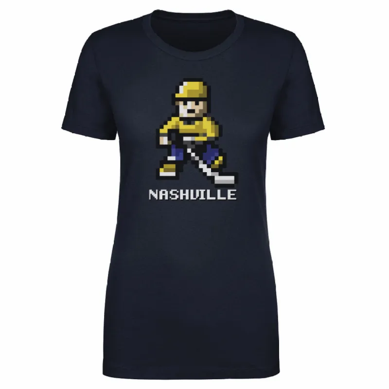 Nashville Hockey 8-bit WHT sold by 500 Level