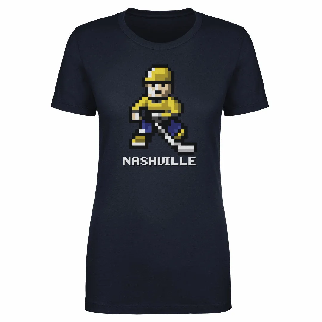 Nashville Hockey 8-bit WHT sold by 500 Level