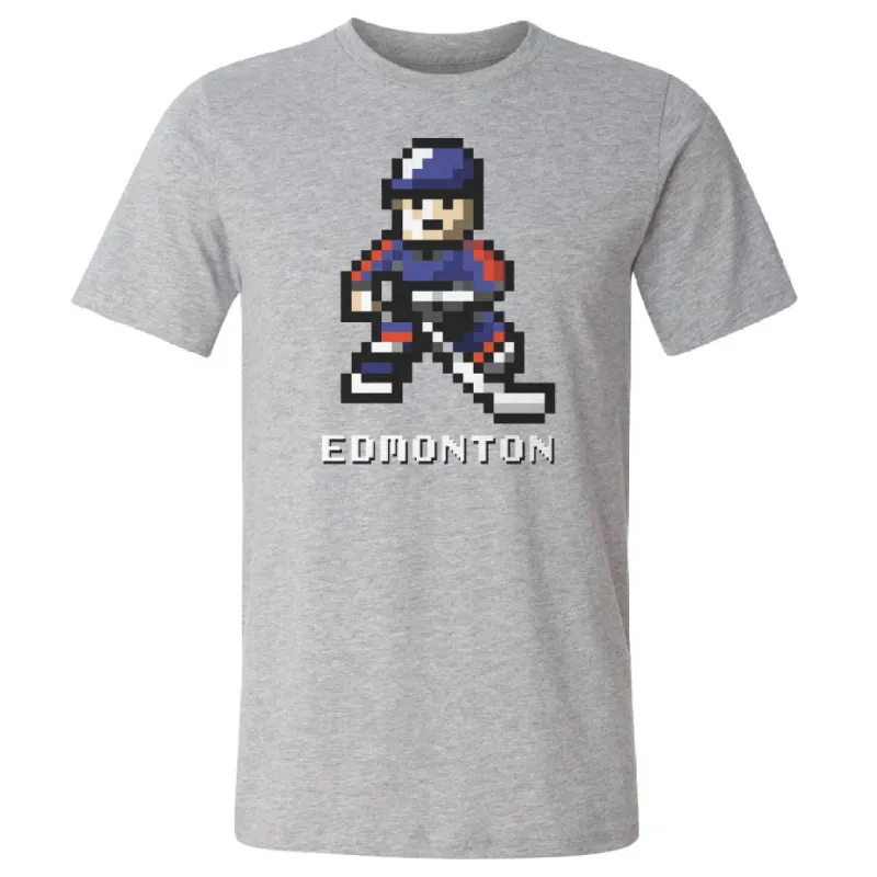 Edmonton Hockey 8-bit WHT sold by 500 Level