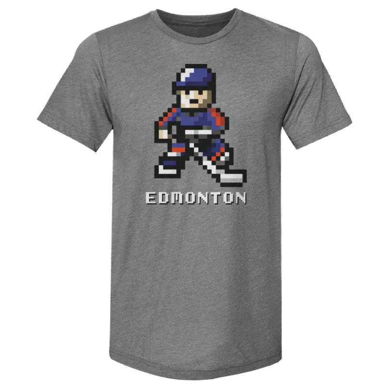 Edmonton Hockey 8-bit WHT made by 500 Level