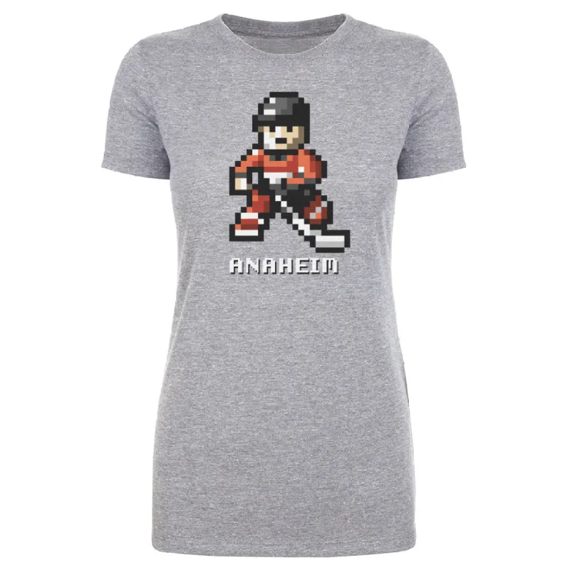 Anaheim Hockey 8-bit WHT made by 500 Level