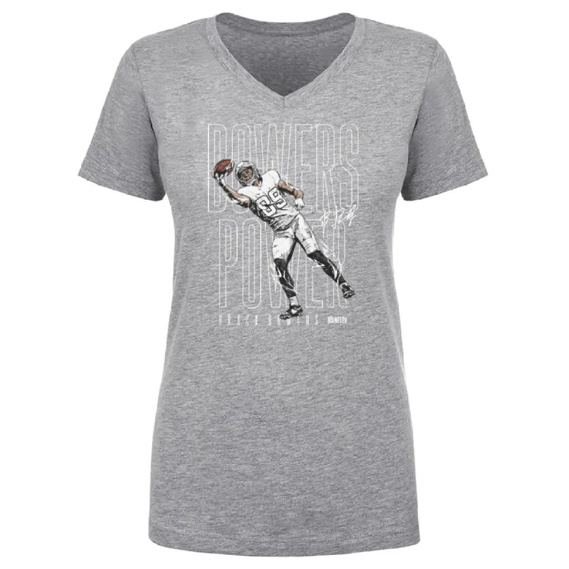 Brock Bowers Las Vegas Bowers Power WHT sold by 500 Level