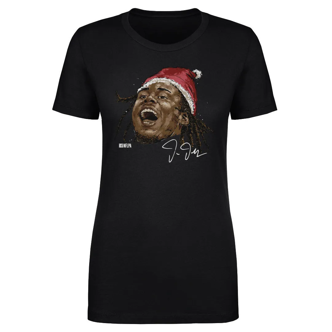 Justin Jefferson Minnesota Portrait Santa Hat WHT sold by 500 Level