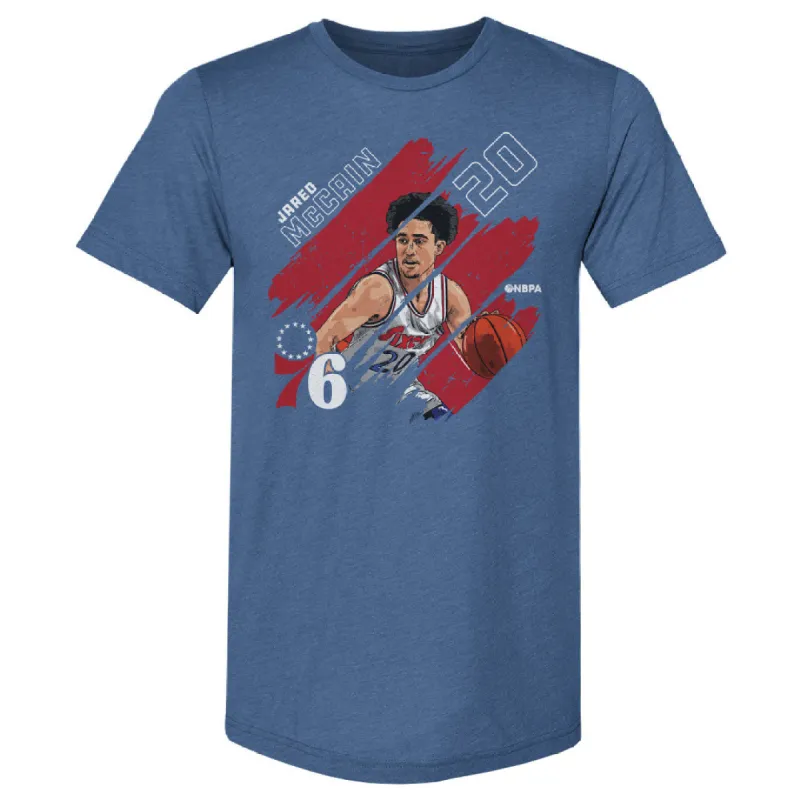 Jared McCain Philadelphia 76ers Stripes WHT sold by 500 Level