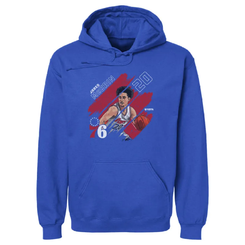 Jared McCain Philadelphia 76ers Stripes WHT sold by 500 Level