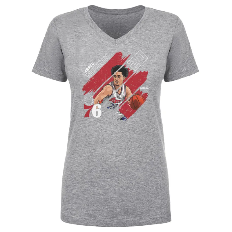 Jared McCain Philadelphia 76ers Stripes WHT sold by 500 Level