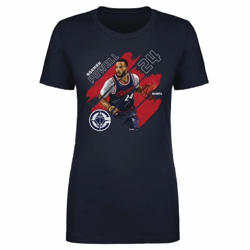 Norman Powell Los Angeles Clippers Stripes WHT sold by 500 Level
