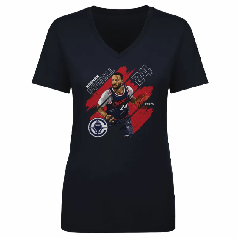 Norman Powell Los Angeles Clippers Stripes WHT sold by 500 Level