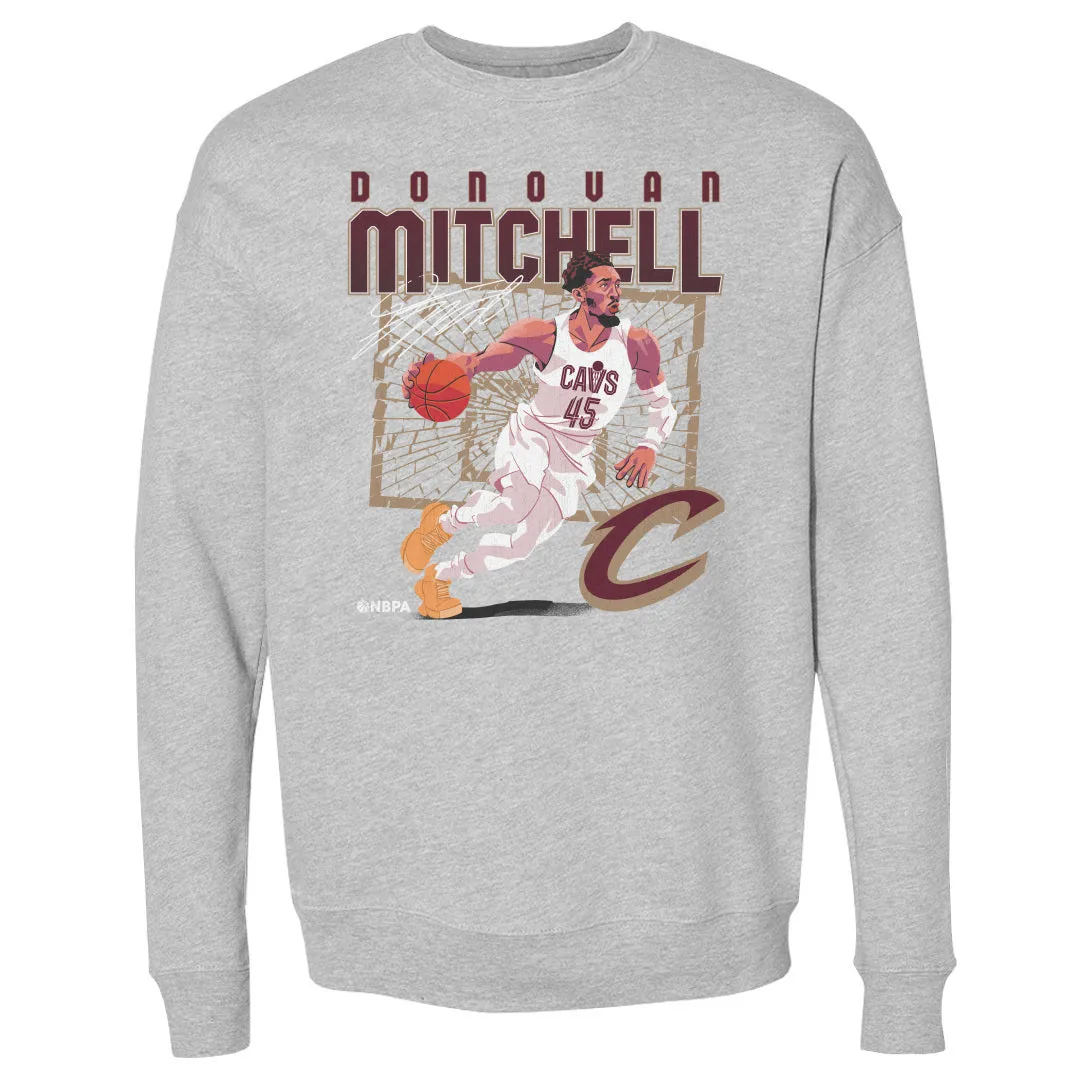 Donovan Mitchell Cleveland Cavaliers Shattered WHT sold by 500 Level