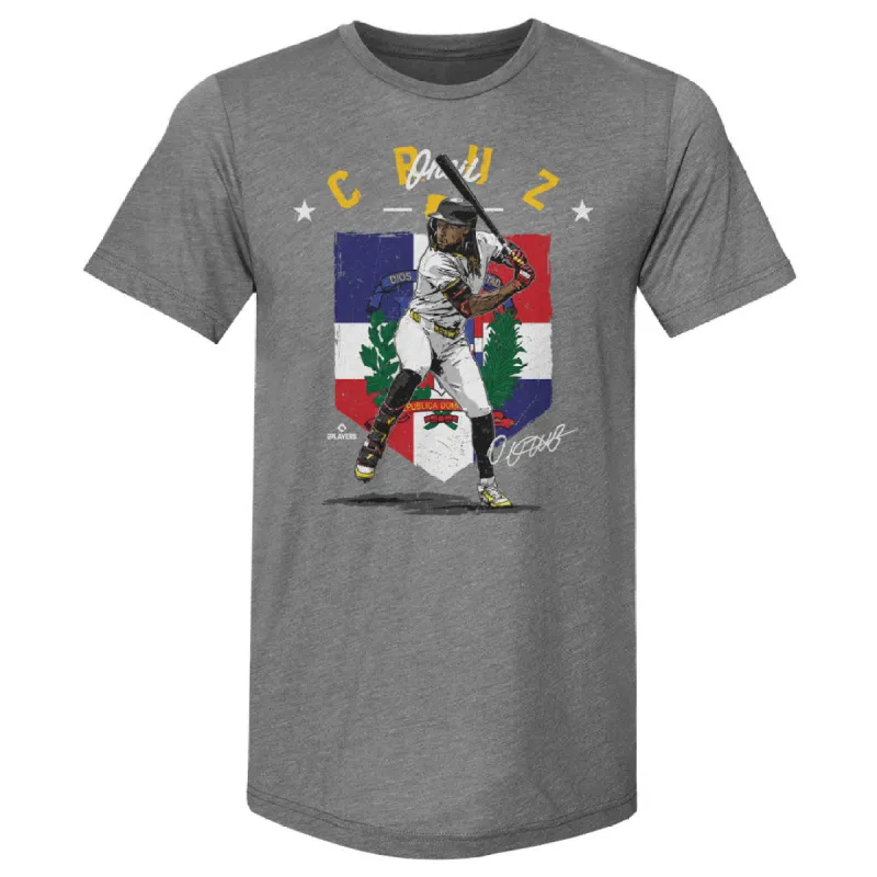 Oneil Cruz Pittsburgh Country Flag WHT sold by 500 Level