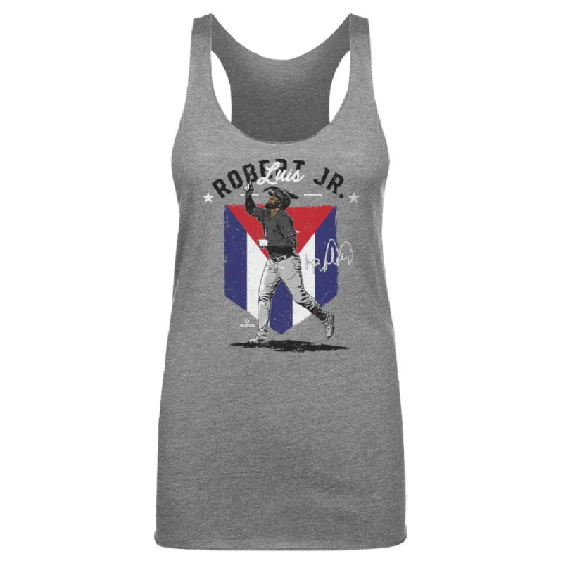 Luis Robert Jr. Chicago W Country Flag WHT sold by 500 Level