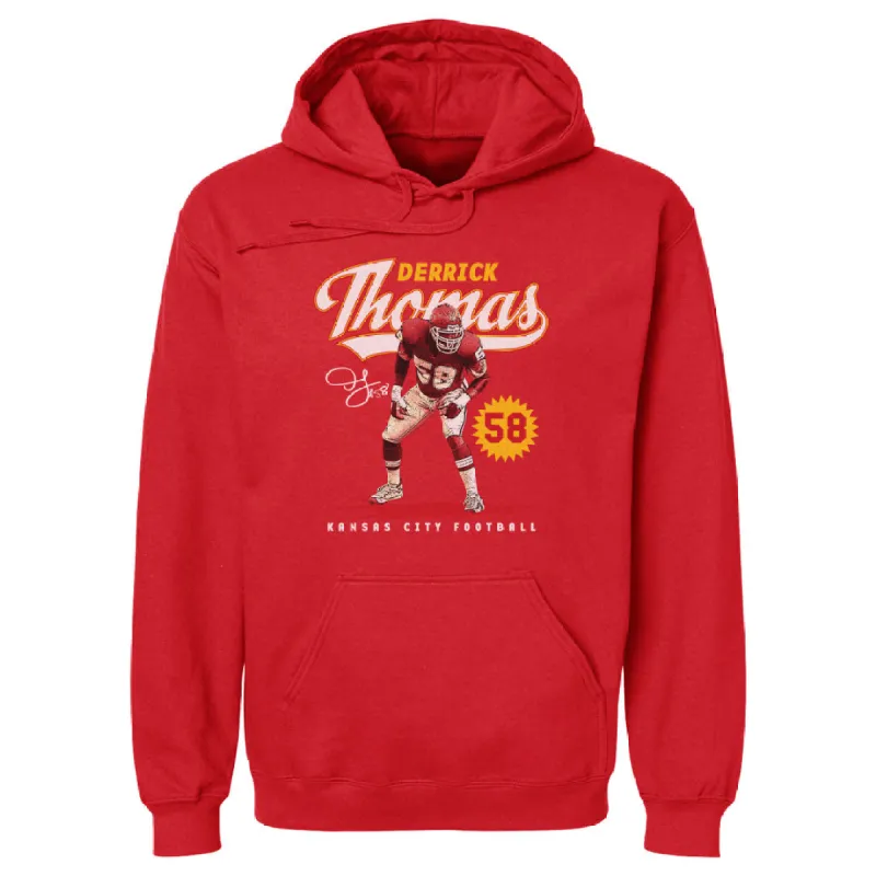 Derrick Thomas Kansas City Vintage Script WHT sold by 500 Level