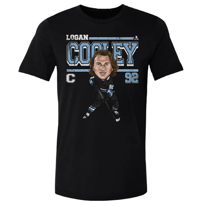 Logan Cooley Utah Cartoon WHT sold by 500 Level