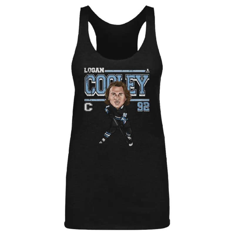 Logan Cooley Utah Cartoon WHT sold by 500 Level