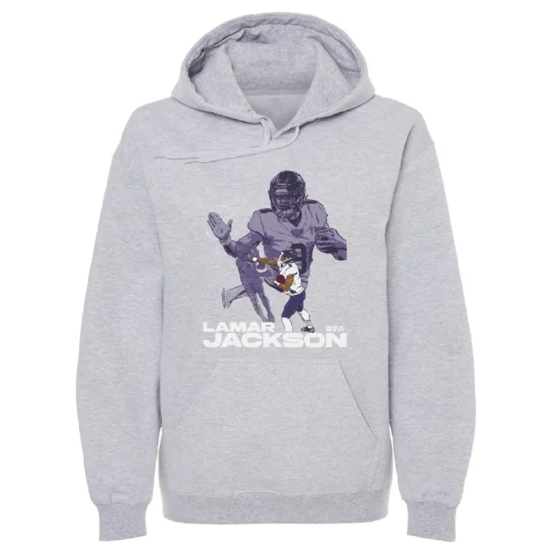 Lamar Jackson Baltimore Stiff Arm WHT sold by 500 Level