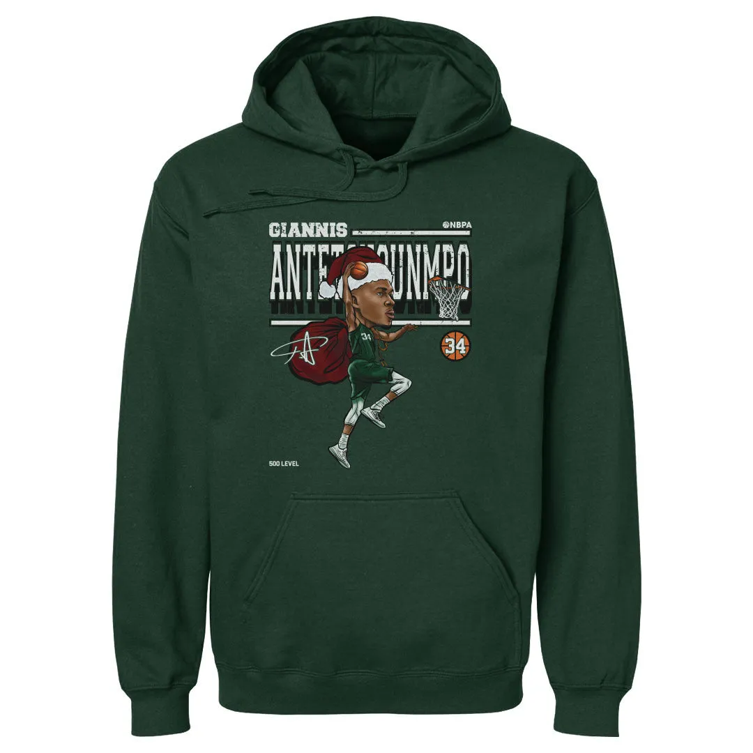 Giannis Antetokounmpo Cartoon Santa Hat WHT sold by 500 Level product image thumbnail 2