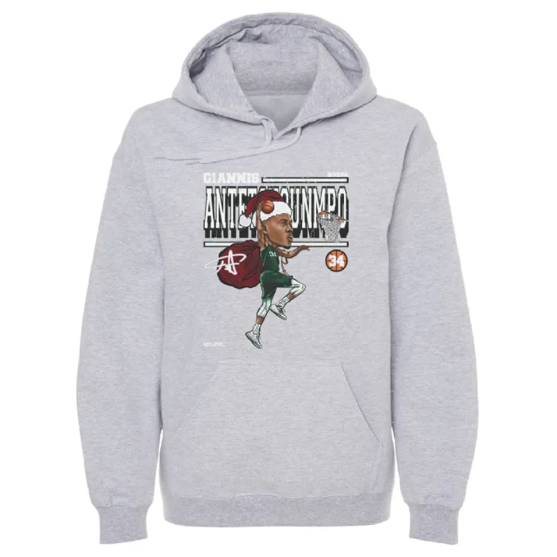 Giannis Antetokounmpo Cartoon Santa Hat WHT sold by 500 Level