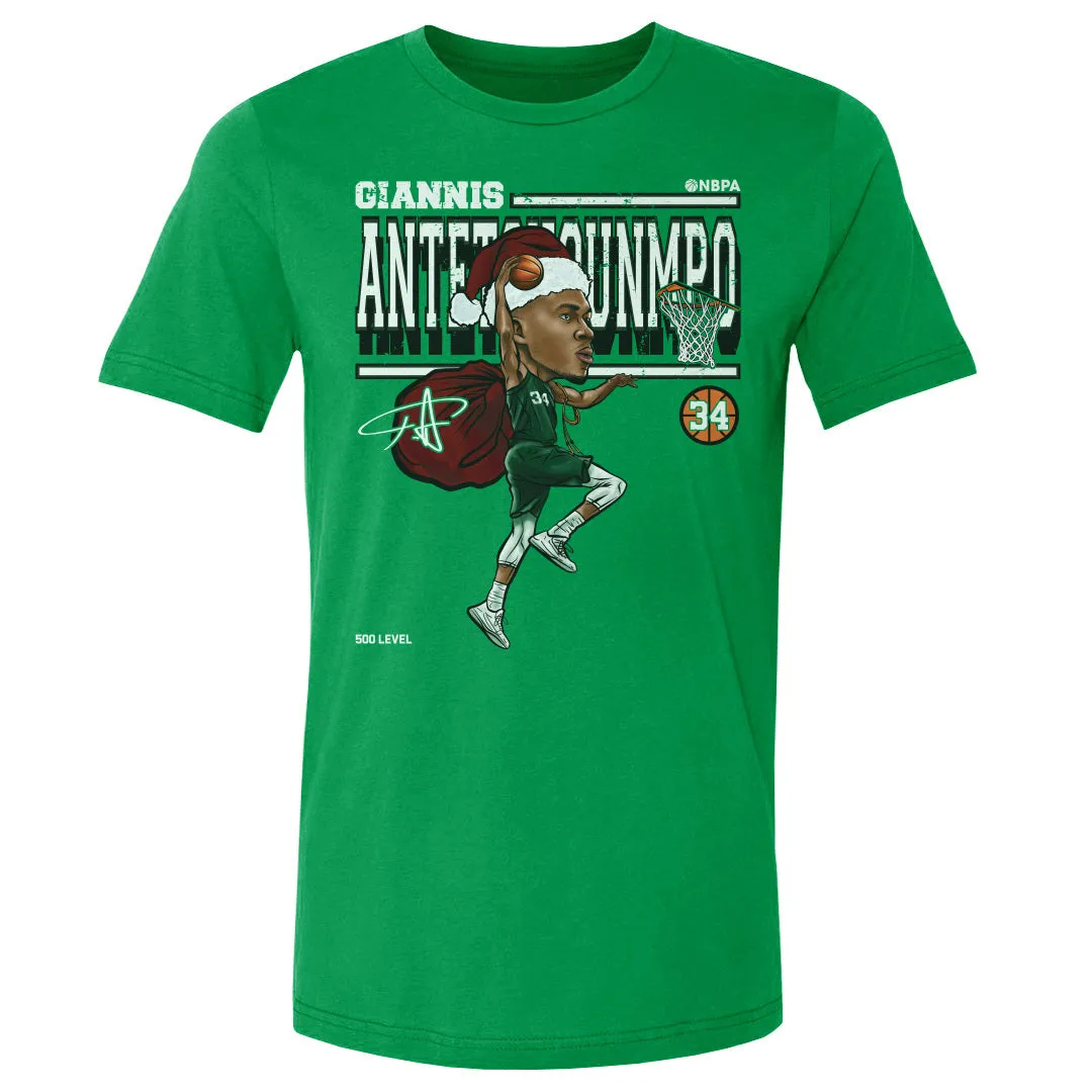 Giannis Antetokounmpo Cartoon Santa Hat WHT sold by 500 Level product image thumbnail 2