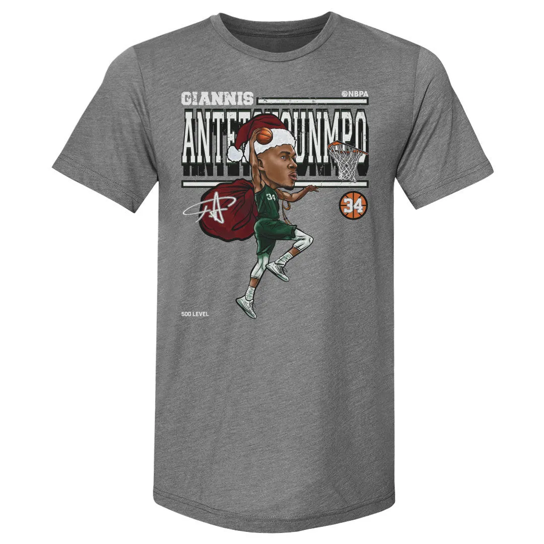 Giannis Antetokounmpo Cartoon Santa Hat WHT sold by 500 Level product image thumbnail 3