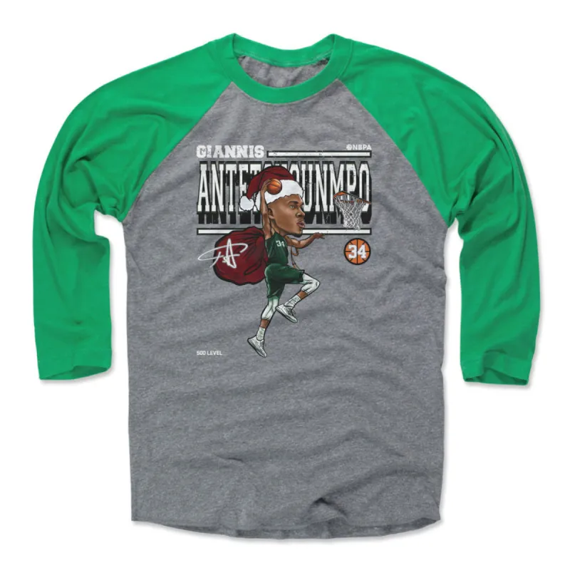 Giannis Antetokounmpo Cartoon Santa Hat WHT sold by 500 Level